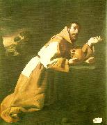 Francisco de Zurbaran francis kneeling oil